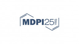 A logo of MDPI celebrating 25 years.