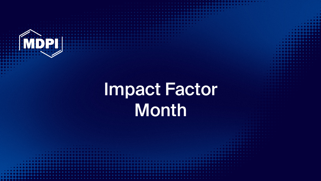 MDPI Impact Factor Month logo.