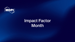 MDPI Impact Factor Month logo.