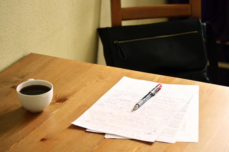 Referencing academic work at a coffee table